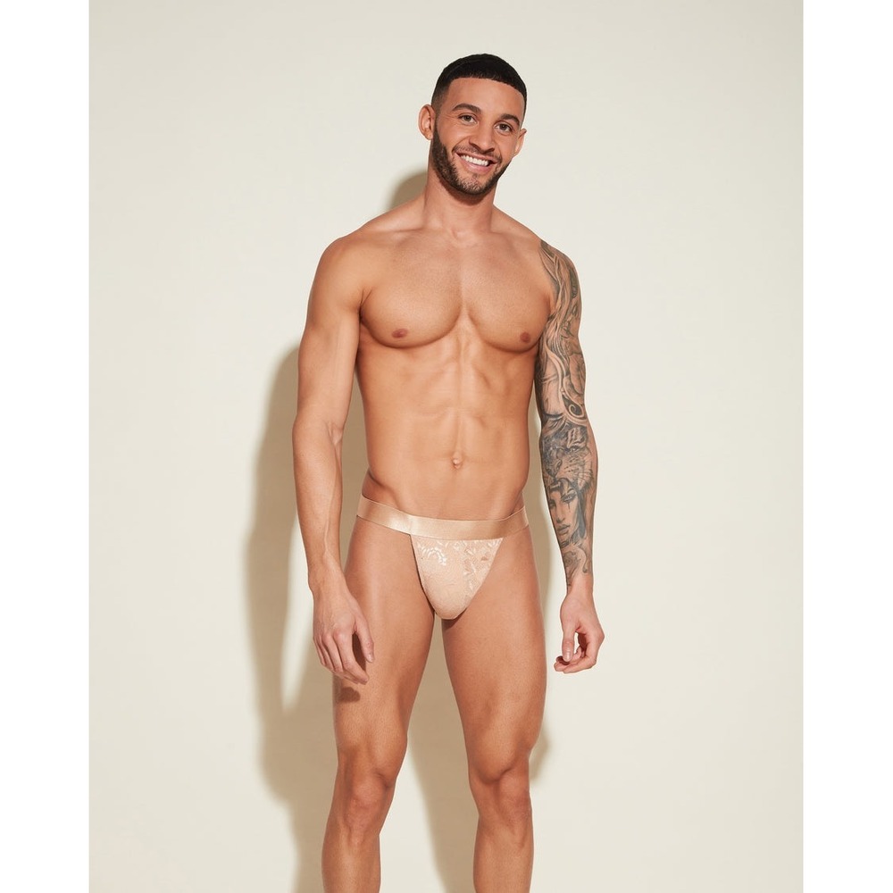 Cosabella Lace Jock Strap Men Never Say Never Nude Beige Luxury Underwear S
